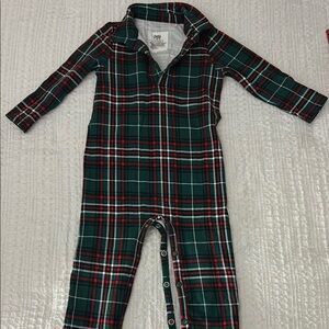 Little Sleepies Plaid Kids One Piece